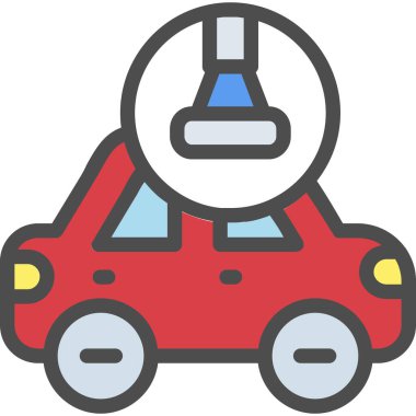 Araba ikonu. Basit bir çizim. web vektörü sembolü