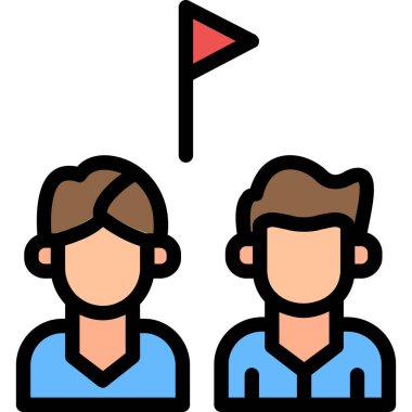 İnsan simgesinin vektör illüstrasyonu