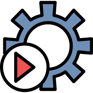 dişli dişli simgesi doldurulmuş - dış hat biçiminde ayarlanıyor