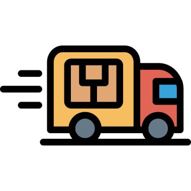 Van simge vektör çizim