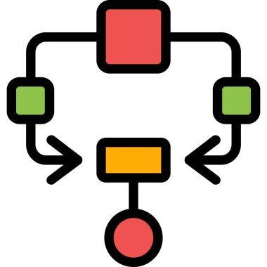 bağlantı ağ paylaşım simgesi ana hat biçiminde