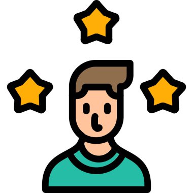 yıldız simgesi, basit vektör tasarımı