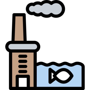 Balık. Web simgesi basit illüstrasyon