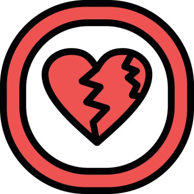 Bir kalbin vektör illüstrasyonu