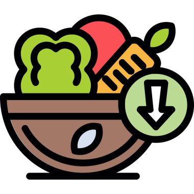 Gıda Web ikonu vektör illüstrasyonu