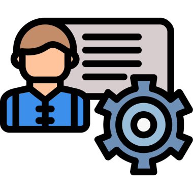 İş. Web simgesi basit illüstrasyon