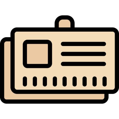 Bavul. Web simgesi basit illüstrasyon