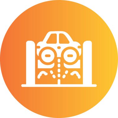 araba simgesi vektör illüstrasyonu