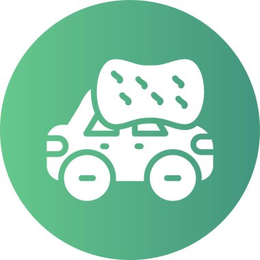 araba yıkama ikonu vektör illüstrasyonu