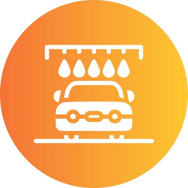 Araba simgesinin vektör illüstrasyonu