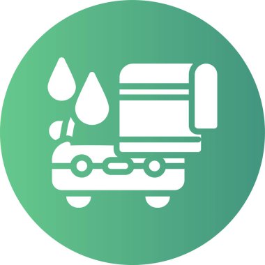Petrol tankı ikonu. vektör illüstrasyonu