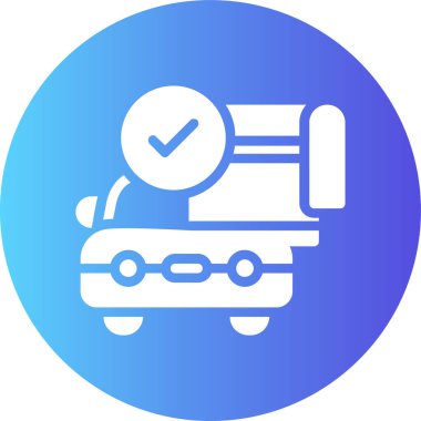 Teslimat kamyonu simgesinin vektör çizimi