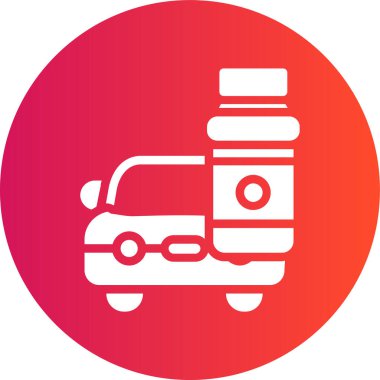 Beyaz grupta kamyon simgesi izole edildi