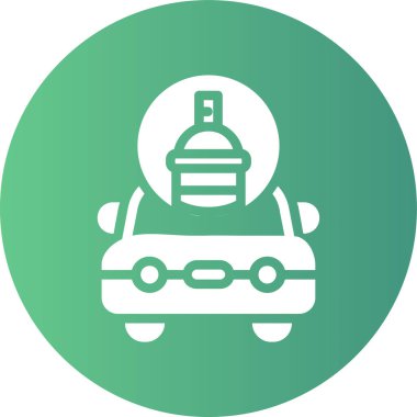 Araba simgesinin vektör illüstrasyonu