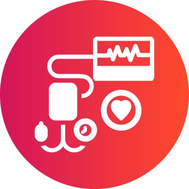 Kalp atışını vektör simgesi