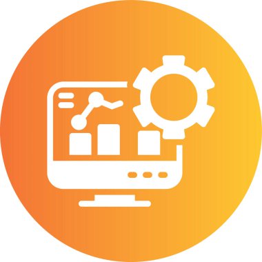 Seo simgesinin vektör illüstrasyonu