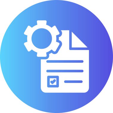 Belge. Web simgesi basit illüstrasyon