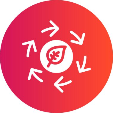 Geri dönüşüm simgesi beyaz arkaplanda izole edilmiş renk çizgisi geri dönüşüm işareti. Geri dönüşüm sembollü dairesel ok sembolü. Gradyan dairesel dinamik şekiller. vektör illüstrasyonu