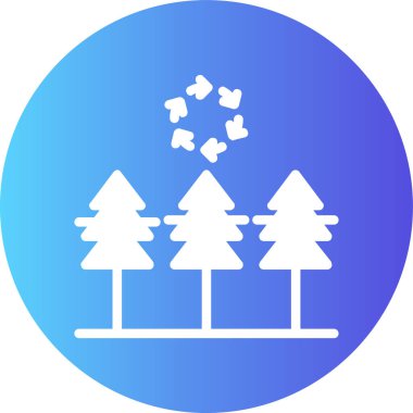 ağaç simgesi vektör illüstrasyonu