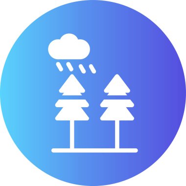 Ağaç. Web simgesi basit illüstrasyon