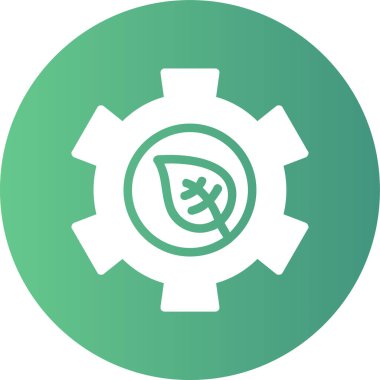 Bir dişli simgesini vektör çizim