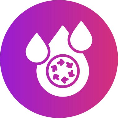 Su damlaları. Web simgesi basit illüstrasyon