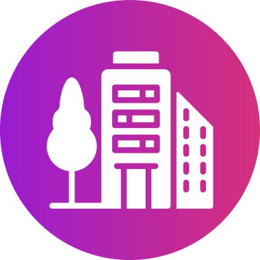 Modern yapı simgesinin vektör illüstrasyonu