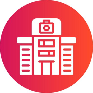 Kamera simgesinin vektör illüstrasyonu