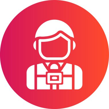 Bir insan simgesinin vektör illüstrasyonu