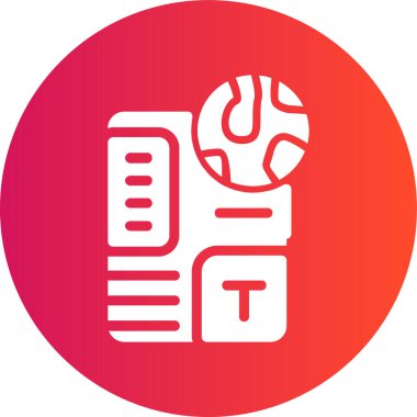 Bir belge simgesinin vektör illüstrasyonu