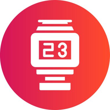 Saat. Web simgesi basit tasarım