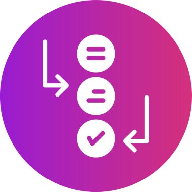 Bir çember simgesinin vektör illüstrasyonu