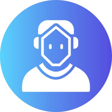 Avatar simgesi, vektör illüstrasyonu basit tasarım