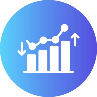Grafiğin vektör illüstrasyon simgesi
