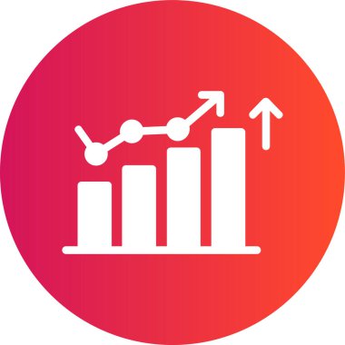Bir grafik simgesinin vektör illüstrasyonu