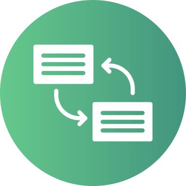 Değiş tokuş Web simgesi basit illüstrasyon