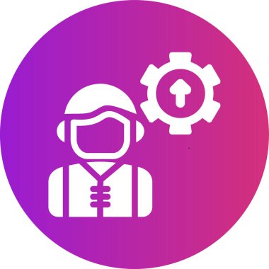 Bir insan simgesinin vektör illüstrasyonu