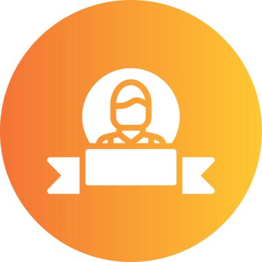 Bir kadın simgesinin vektör illüstrasyonu