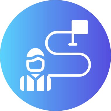 Maskeli bir adamın vektör çizimi