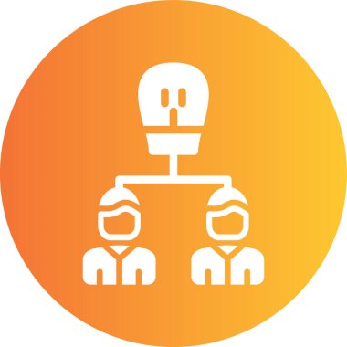 Bir insan simgesinin vektör illüstrasyonu