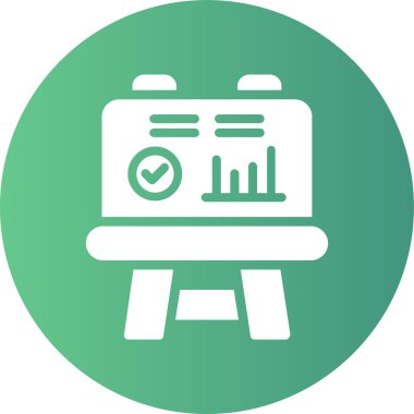 Rapor ver. Web simgesi basit illüstrasyon