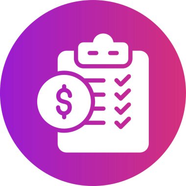 Dolar. Web simgesi basit illüstrasyon