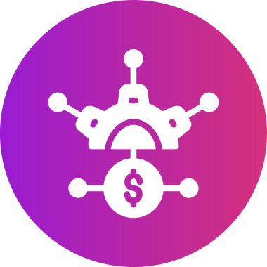 Dolar vektör simgesi modern basit vektör çizimi