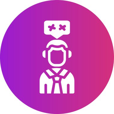 vektör avatar simgesi, vektör illüstrasyonu