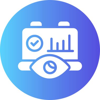 Göz simgesi vektör illüstrasyonu