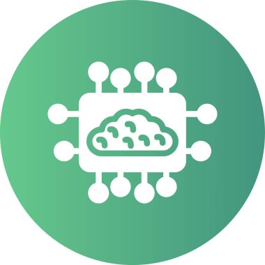 veri depolama. Web simgesi basit illüstrasyon