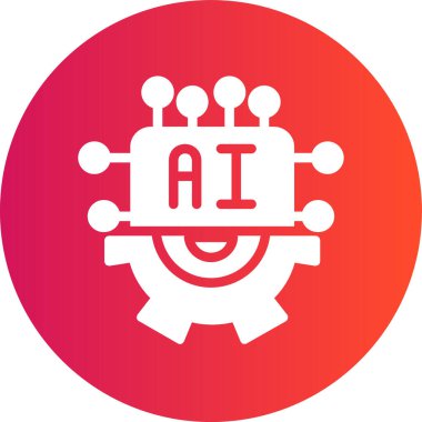 yapay zeka ai simgesi rozet, ai