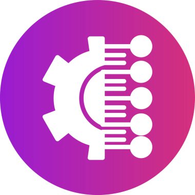 dişli simgesinin vektör illüstrasyonu