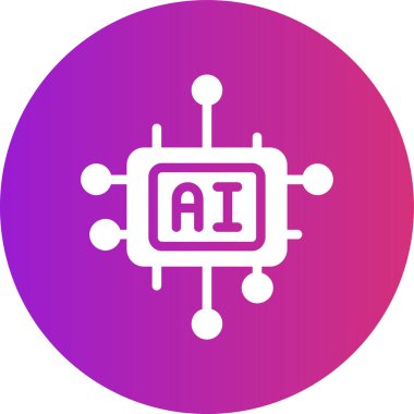 ai Yapay Zeka Simgesi Düz Biçimli