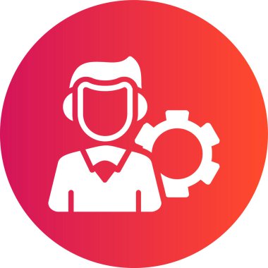 iş yönetimi düz vektör simgesi